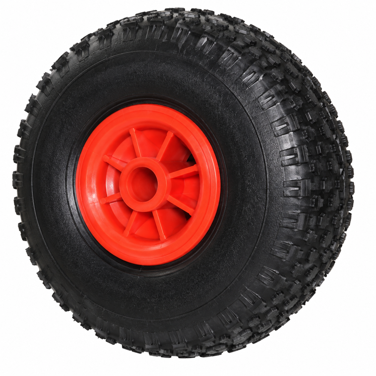 Plastic Rim Pneumatic Wheel - Plain Bearing