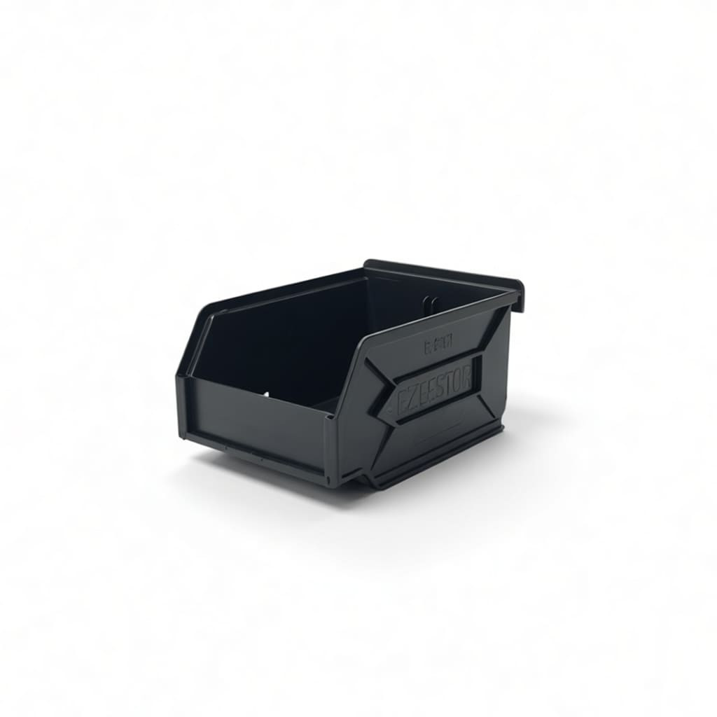 Black Plastic Store Bins