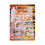 Thumbnail: OOAK 13x19" ROC Skyline print; white screen print on a vivid orange and black patterned background.