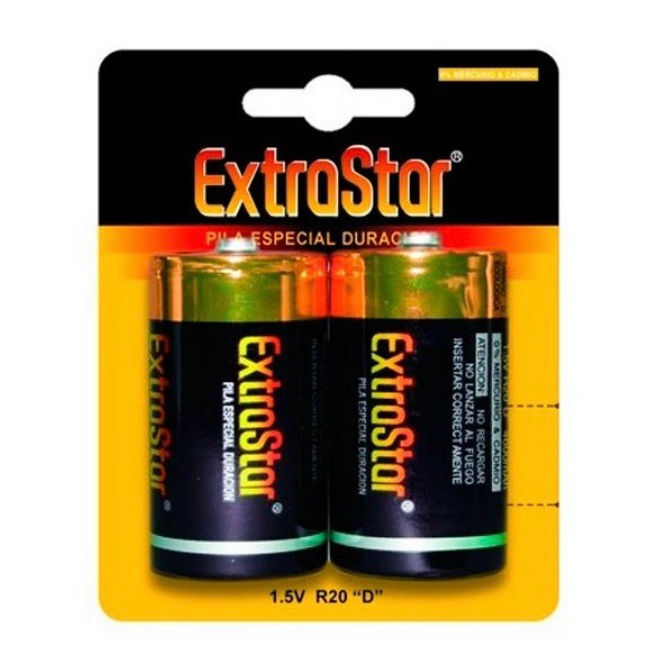 EXTRASTAR pilas especial duración D