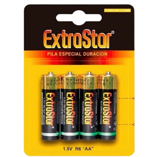 EXTRASTAR pilas especial duración AA