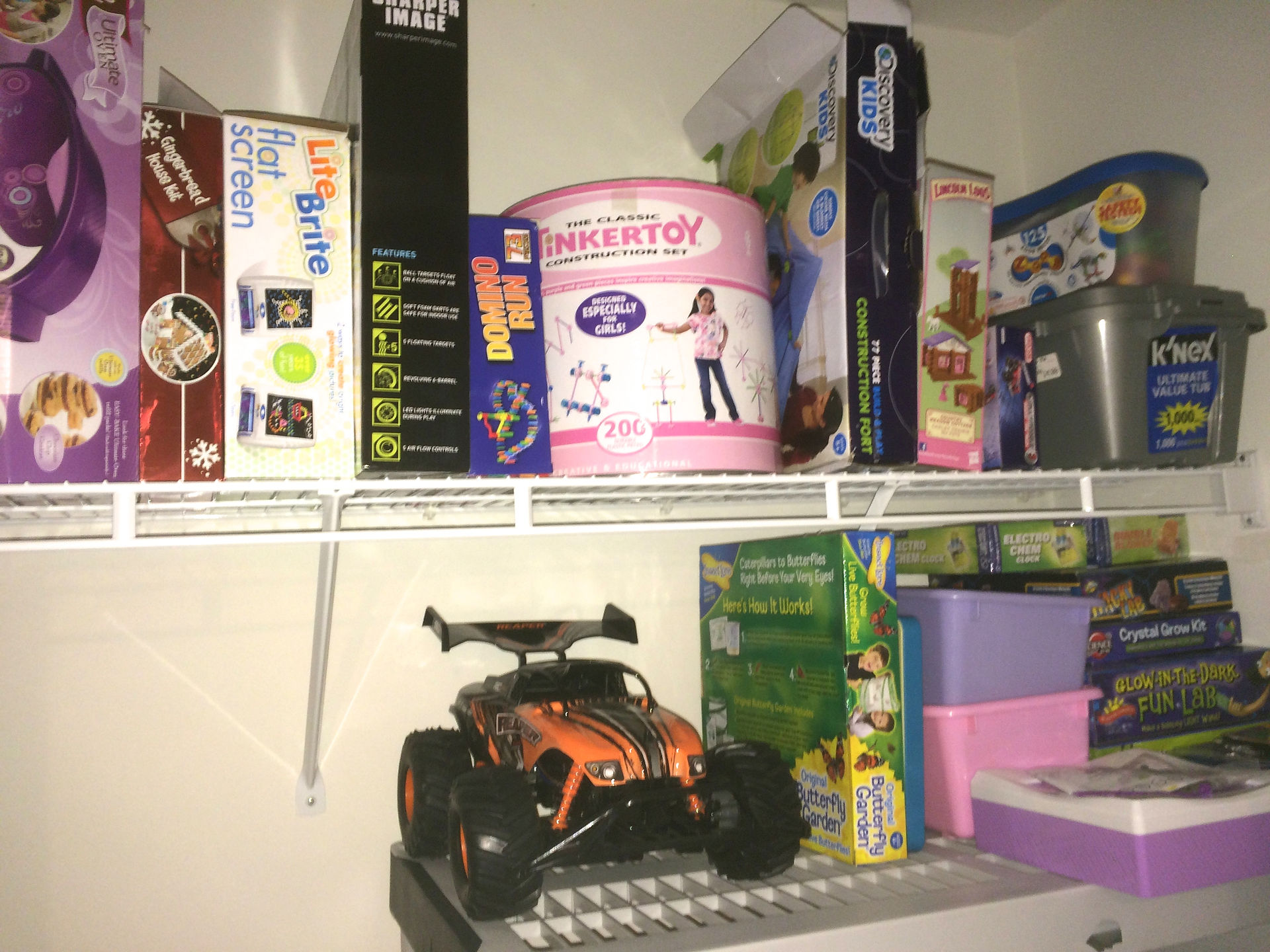 After: Playroom Closet