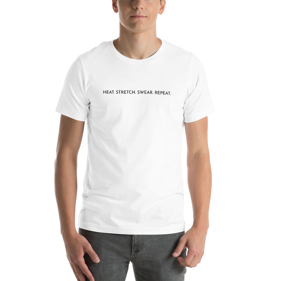 Thumbnail: Unisex T-Shirt  l  Bella + Canvas 3001 – "Heat Sweat Swear Repeat"