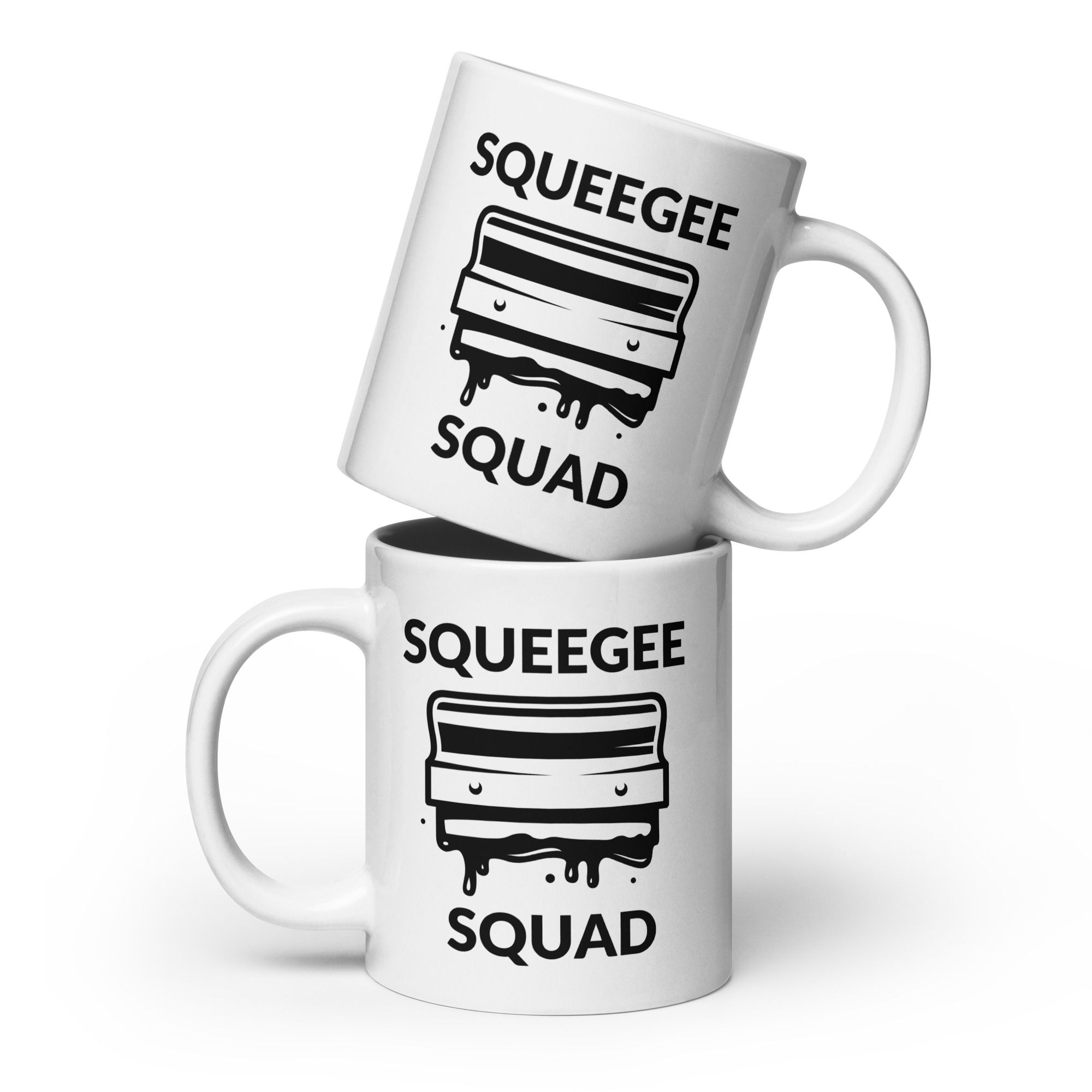 Squeegee Squad - White Glossy Mug