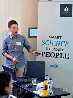 Stephen giving keynote presentation