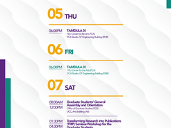 Calendar of Activities for FEU's 98th Founding Anniversary