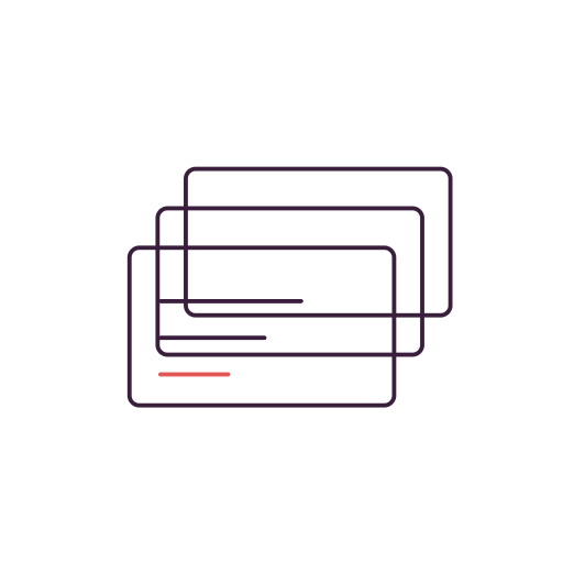 Stacked digital interface cards for AI speaking coach