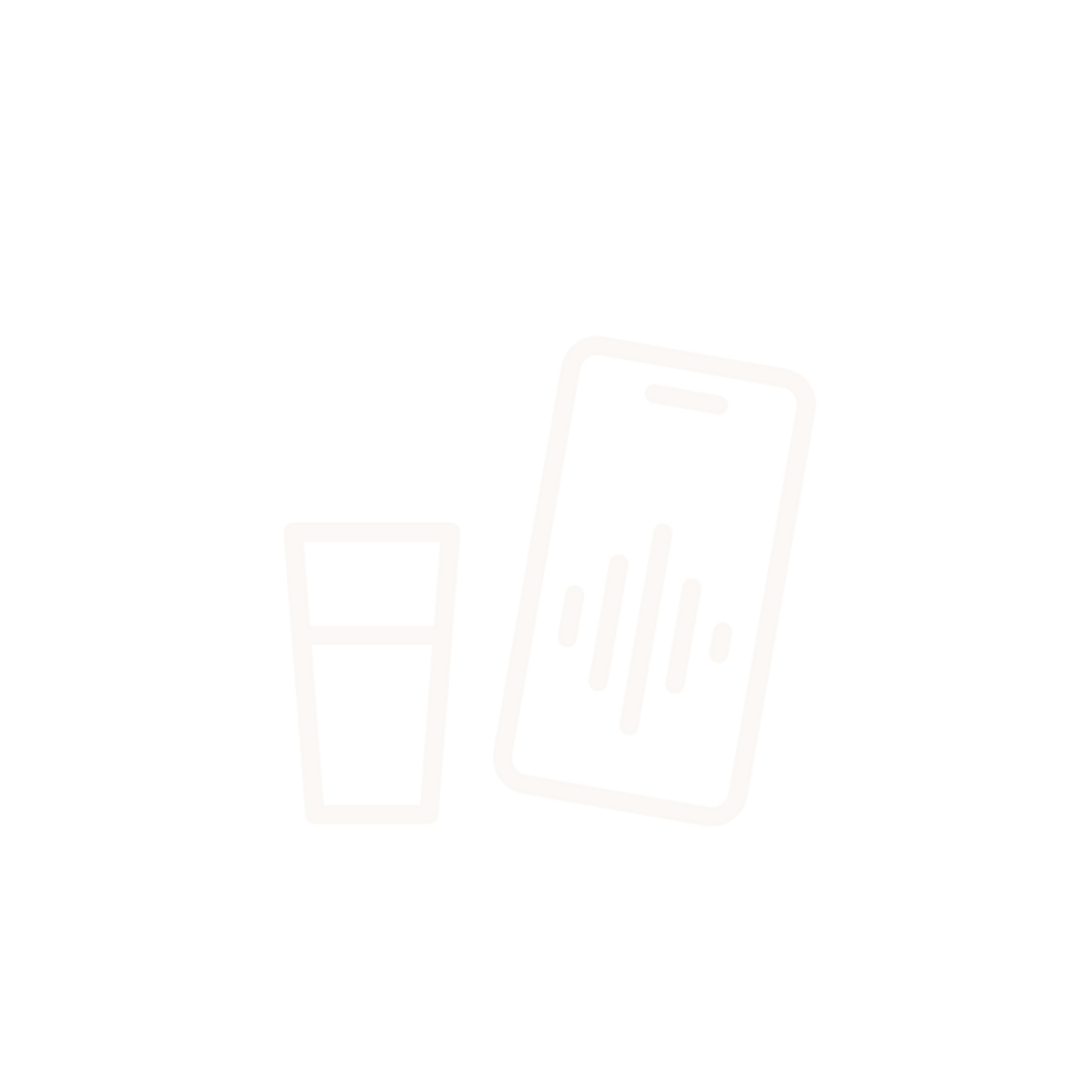 Smartphone showing voice waves for an AI speaking coach.