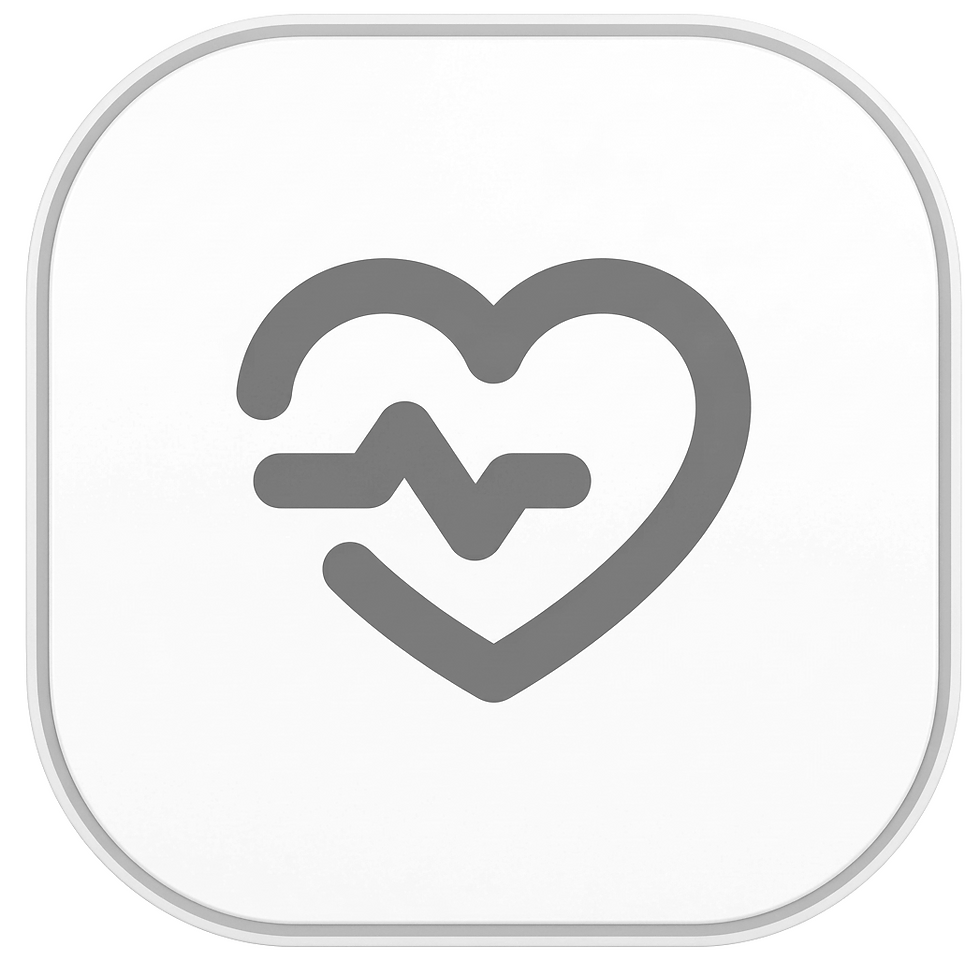 A digital icon depicting a heart with a stylized heartbeat line. Clean, modern design representing health and cardiology.