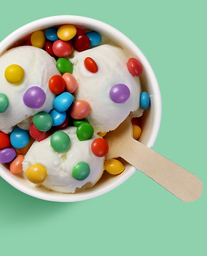 Helado con caramelo