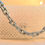 Thumbnail: Translucent And Pink Beaded Handbag With Silver Link Handle Back View