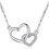 Thumbnail: Sterling Silver Entwined Hearts Necklace