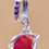 Thumbnail: Silver Devon Red Sea Glass Wire Wrapped Necklace