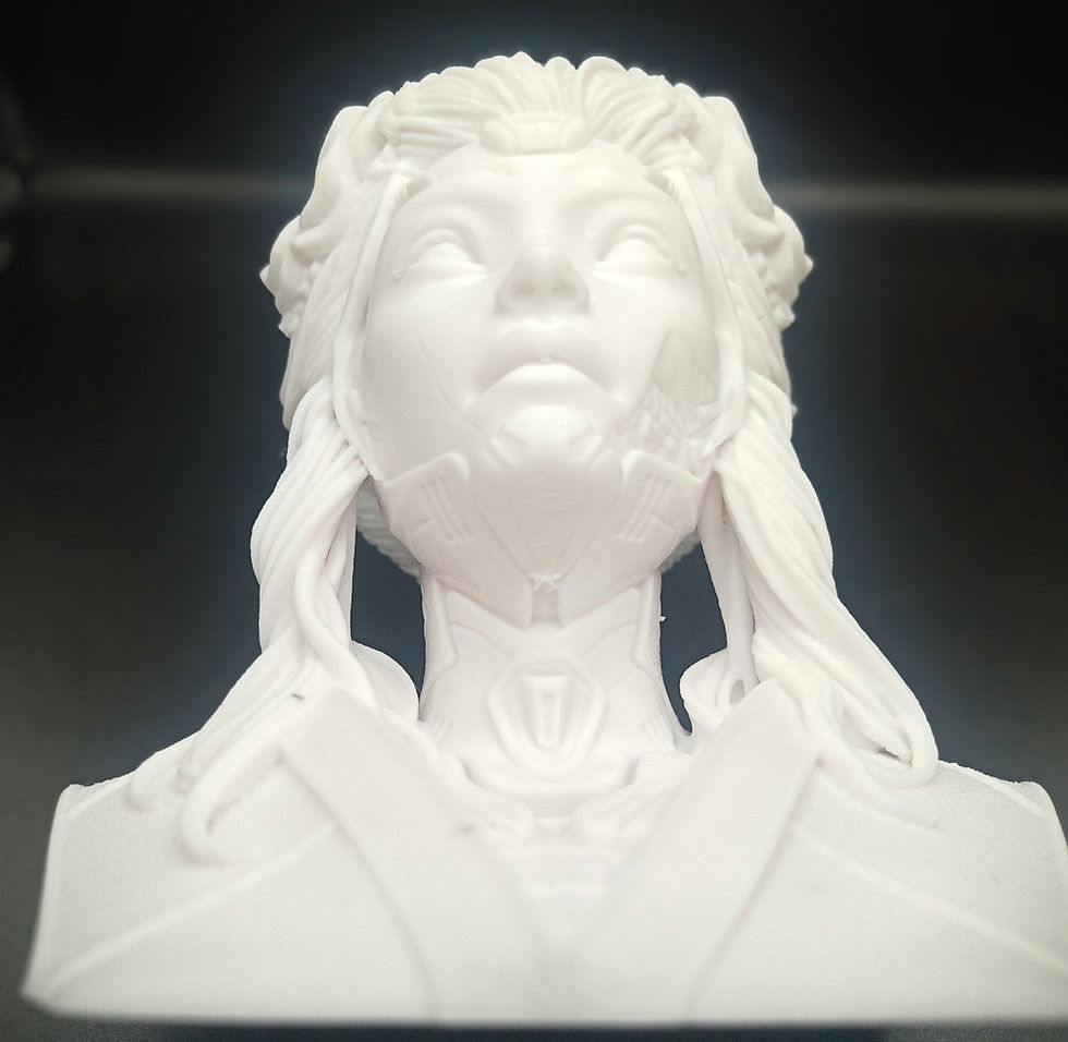 3D Silk Printed Ghost Geisha
