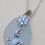 Thumbnail: Silver Frosted Sea Glass Turtle Charm Necklace