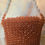 Thumbnail: Dark Amber Beaded Designer Handbag back View
