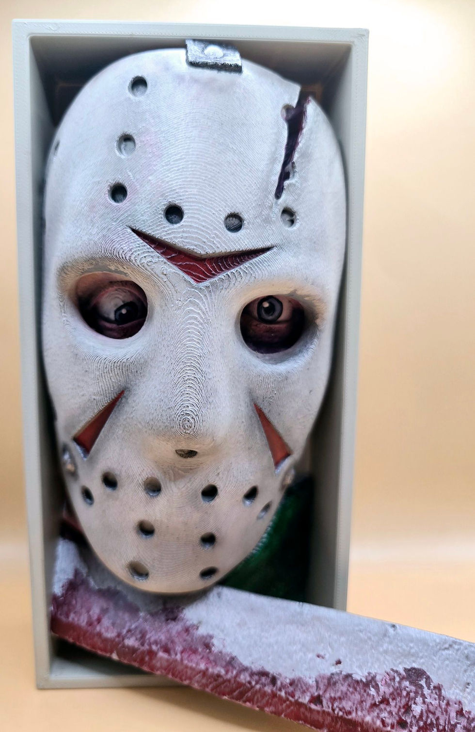 3D Printed And Hand Painted JAson Vorhees. Friday 13th