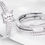 Thumbnail: Sterling Silver Cubic Zirconia Stacking Rings on a plain white background