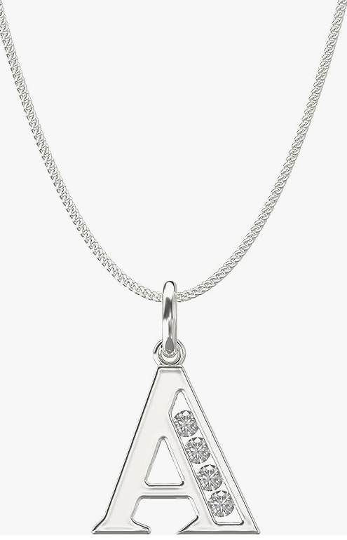 "Elegance Personified: Sterling Silver Initial Pendant