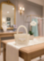 Ivory pearl beaded bag shop product photo