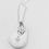 Thumbnail: Silver Cubic Zirconia Sea Shell Necklace With A Sterling Silver Dangling Heart Charm