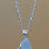 Thumbnail: Silver Wire Wrapped Green Hue Sea Glass Necklace