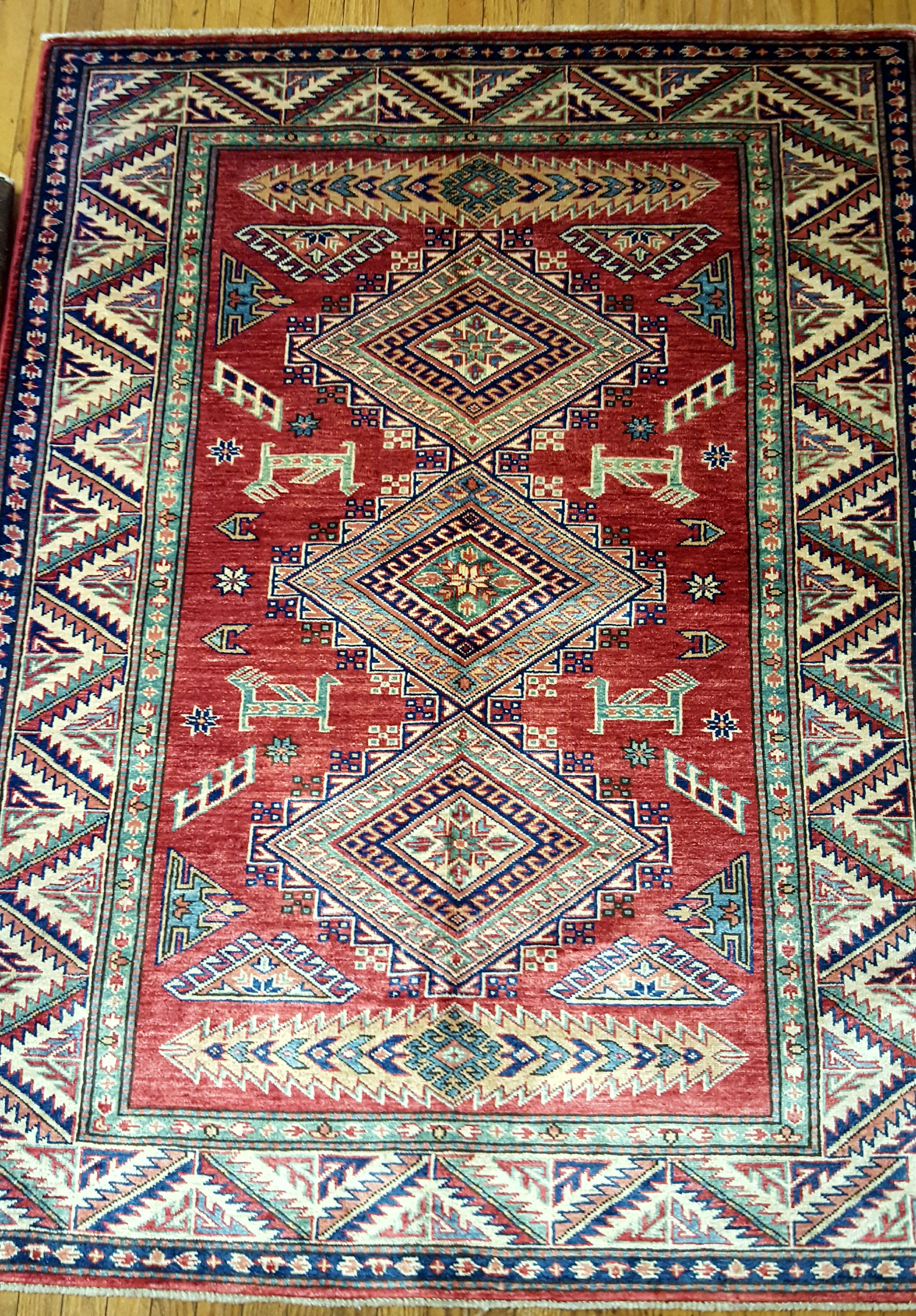 Pakistan Super Kazak Size 4'2"x5'6"