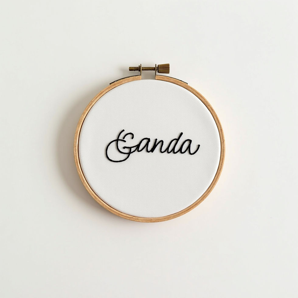 Custom Name Embroidery