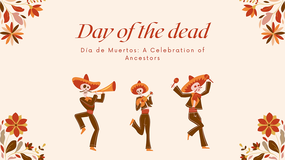 TLR Search shares a Día de Muertos illustration with skeleton musicians celebrating ancestors, inclusion, and cultural heritage. The image honors diverse traditions through vibrant remembrance.