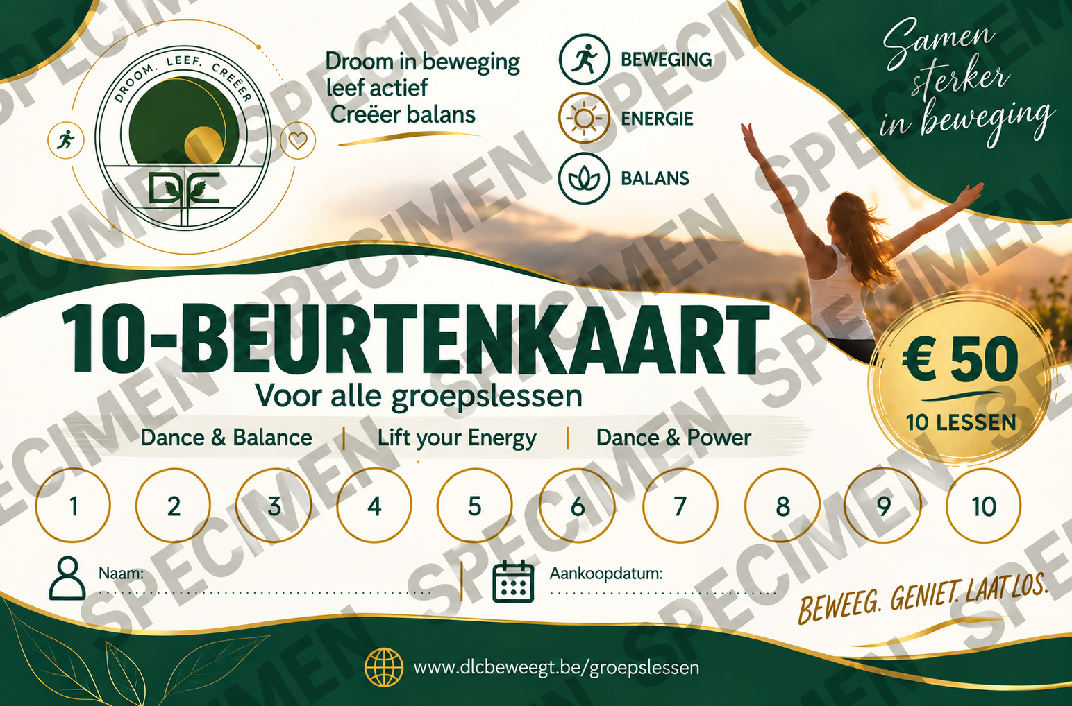 Cadeaubon – 10-beurtenkaart