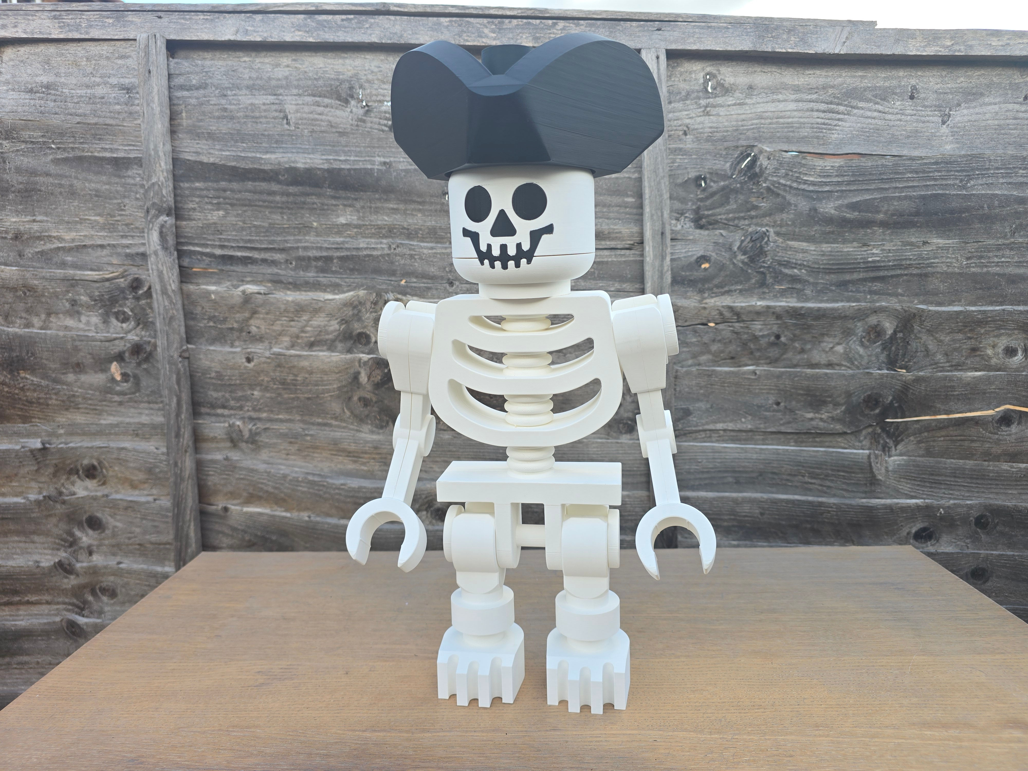 Brick Man Skeleton Figure