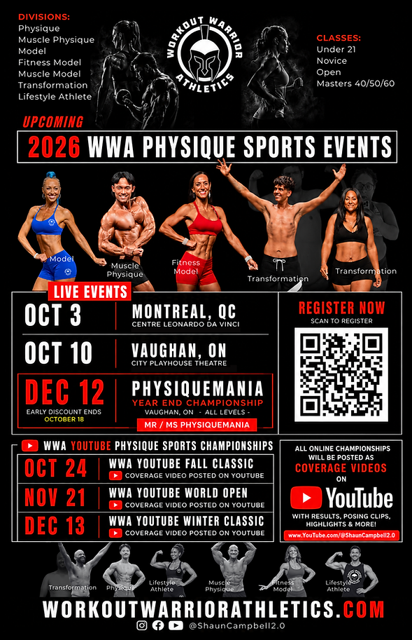 2026 LIVE and YOUTUBE Dates Poster Workout Warrior Athletics.png
