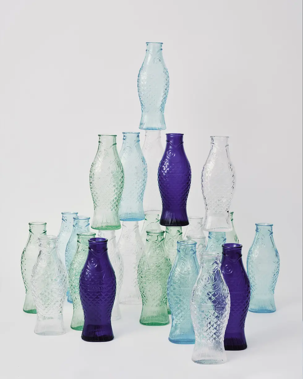 Thumbnail: Fish & Fish Carafe + Cup Set by Paola Navone for Serax