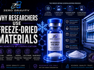 Why Researchers Use Freeze-Dried Materials