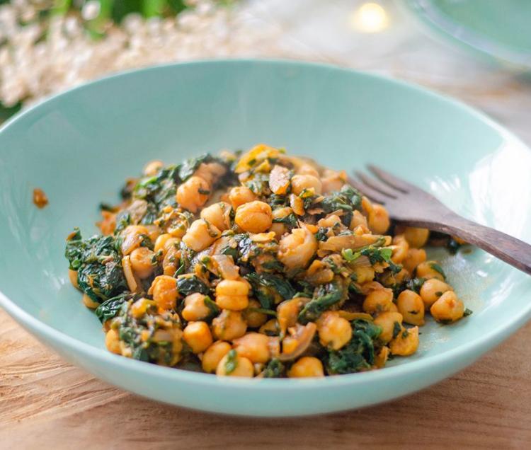 GARBANZOS CON ESPINACAS