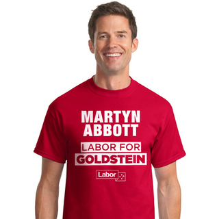 T-shirt design for Martyn Abbott for Goldstein 2022.