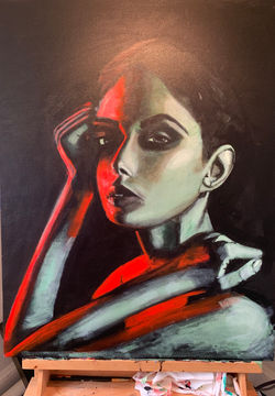 LIGHT STUDY/ACRYLIC PAINT ON CANVAS
