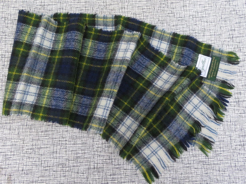 Tartan plaid scarf
