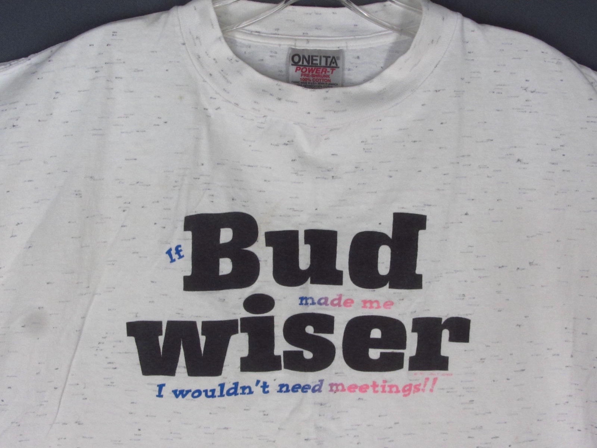 Vintage 90s Budweiser Beer Tee XL If 