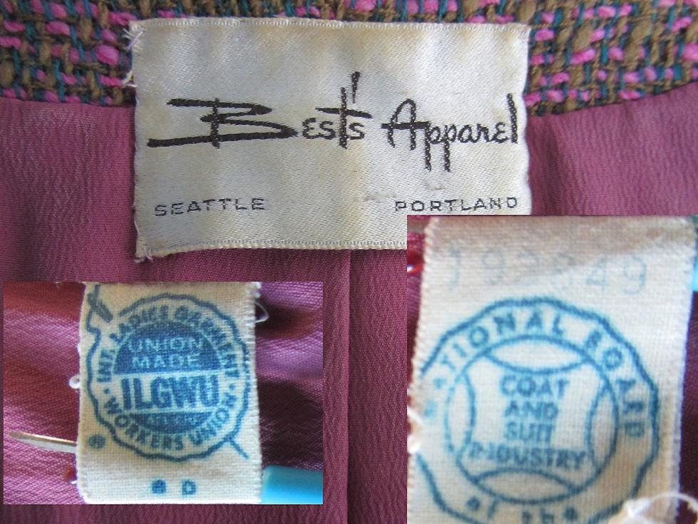 Thumbnail: Best's Apparel label on vintage jacket