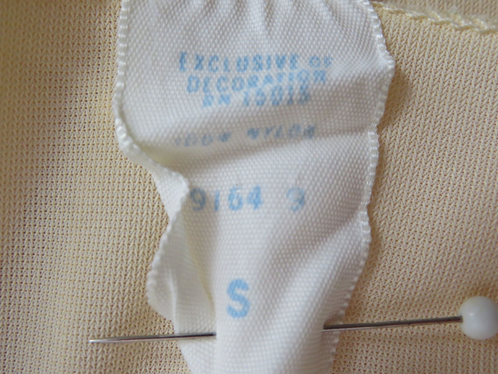 Thumbnail: Vintage 60s Siren Short Nylon Nightgown S Embroidered Front