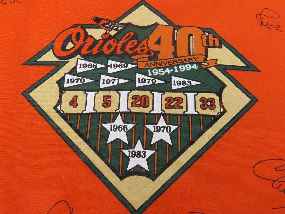 Thumbnail: Team logo 40th year birthday celebration for Orioles