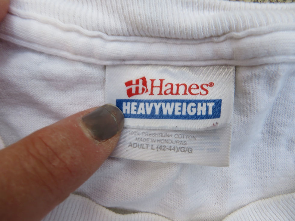 Thumbnail: Hanes Heavyweight label on vintage tee