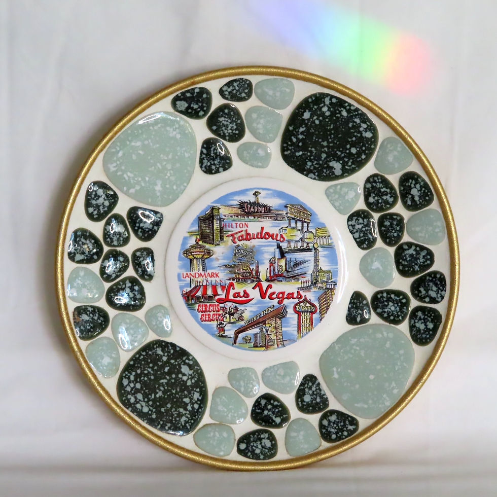 Vintage Las Vegas souvenir plate