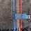 Thumbnail: Pendleton label on gray striped wool scarf