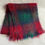 Thumbnail: Red and green plaid mohair scarf