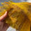 Thumbnail: Closeup of mohair scarf showing the fuzzy texture
