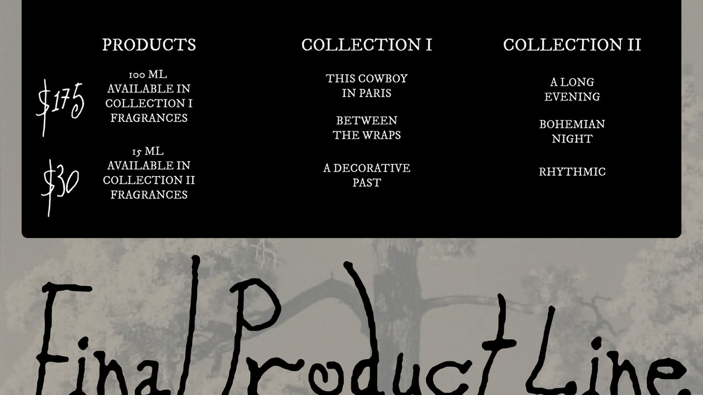 Final Product Line Sheet