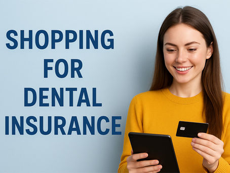 Woman shopping for dental insurance
