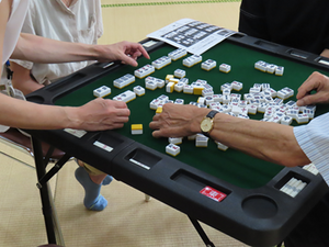 各地区公民館の健康マージャンへ